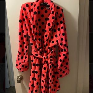 Victoria’s Secret Pink Polka Dot Bath Robe